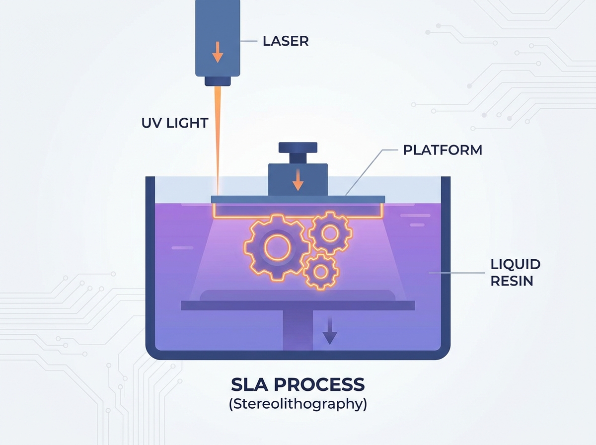 Industrial SLA 3D Printing Service and Manufacturing Process