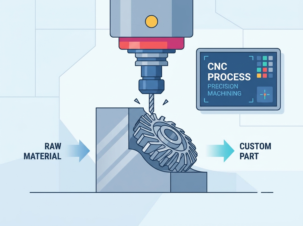 CNC Machining process for custom parts
