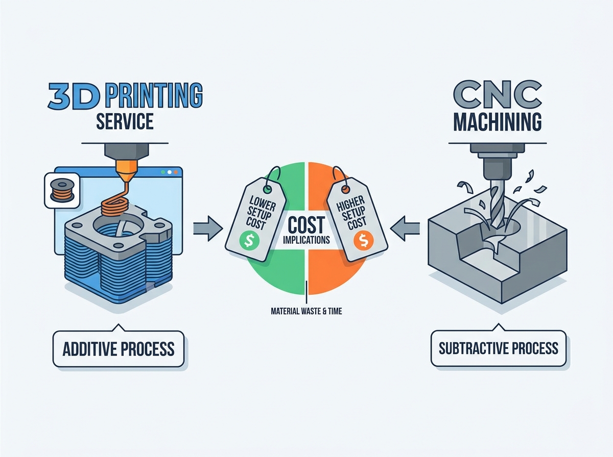Comparing 3D Printing Service and CNC Machining Costs